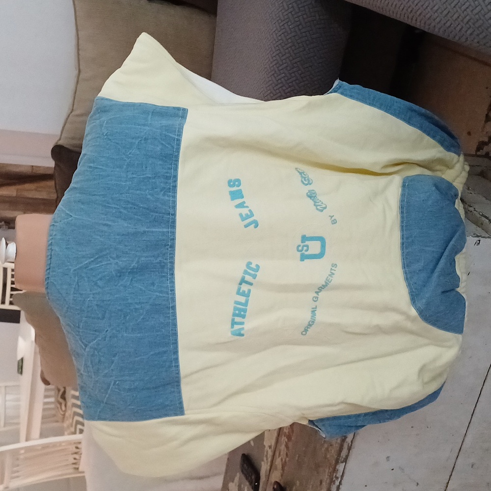 80s vintage Uncle Sam lifting bodybuilding gym streetwear vest L - Picture 4 of 14